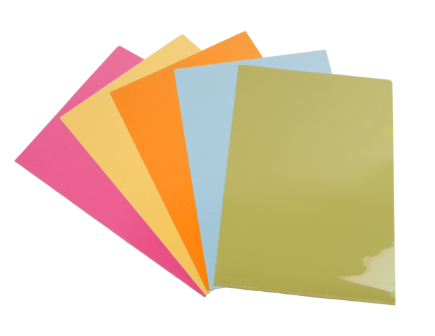 A4 加厚粉彩L型資料夾10入-混色 (E-310-27A) 1