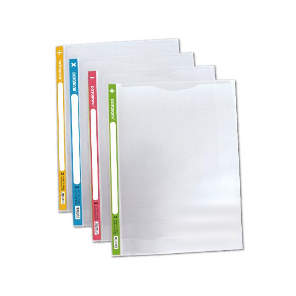 A4 附背條直式U型文件夾12入-混色 (TS01-U316)